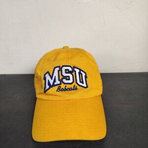 Montana State‎ University Bobcats Hat Cap Strap Back Yellow Blue NCAA Ahead